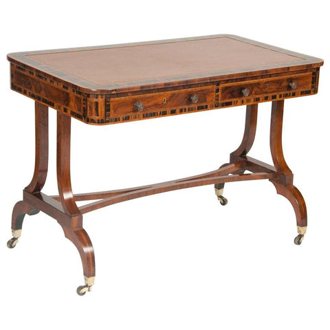 Rosewood and Calamander Regency Library Table