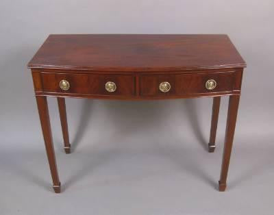 English Bow-Shaped Side Table