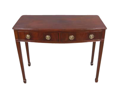 English Bow-Shaped Side Table