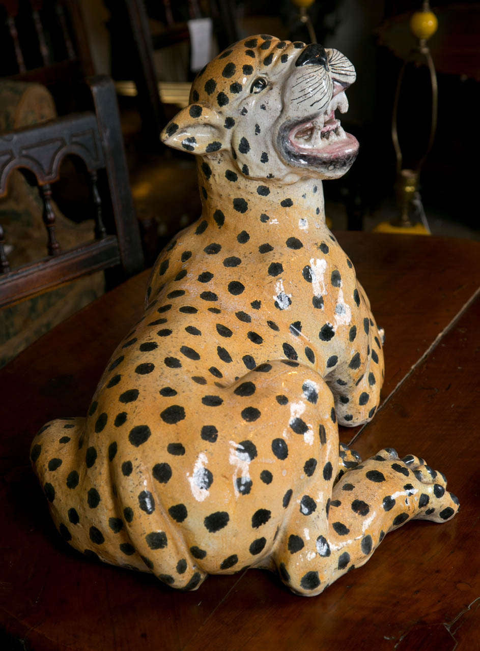 Large Ceramic Leopard