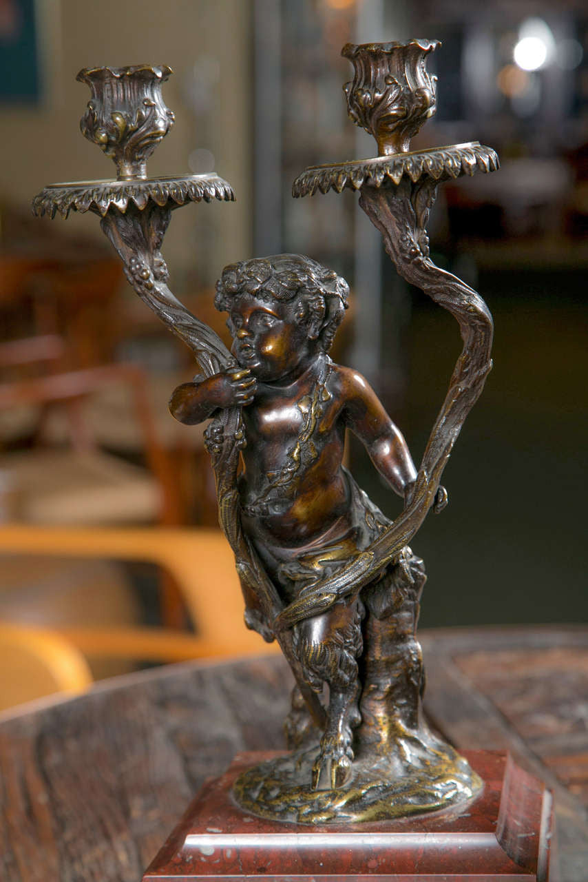 Pair of Rococo Style Candelabra