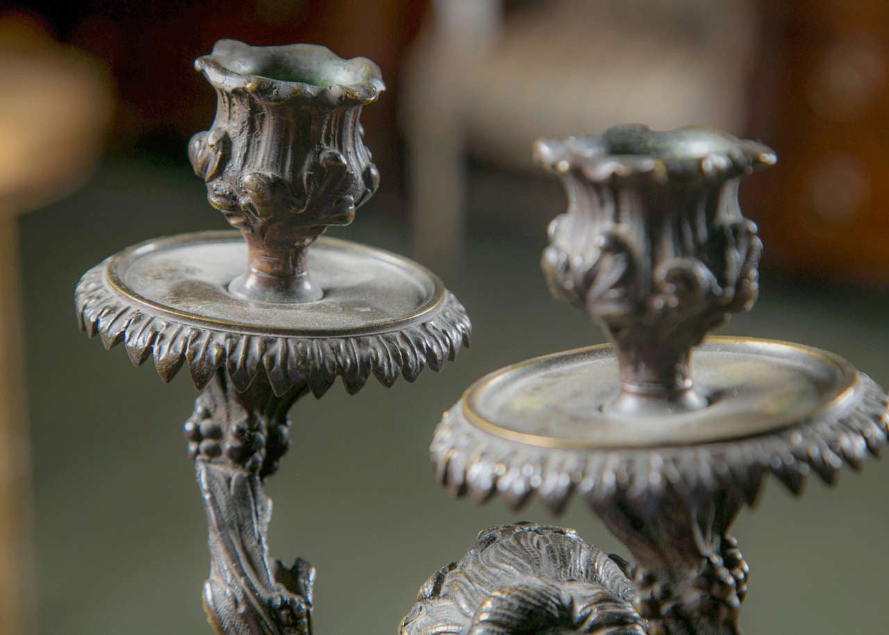 Pair of Rococo Style Candelabra