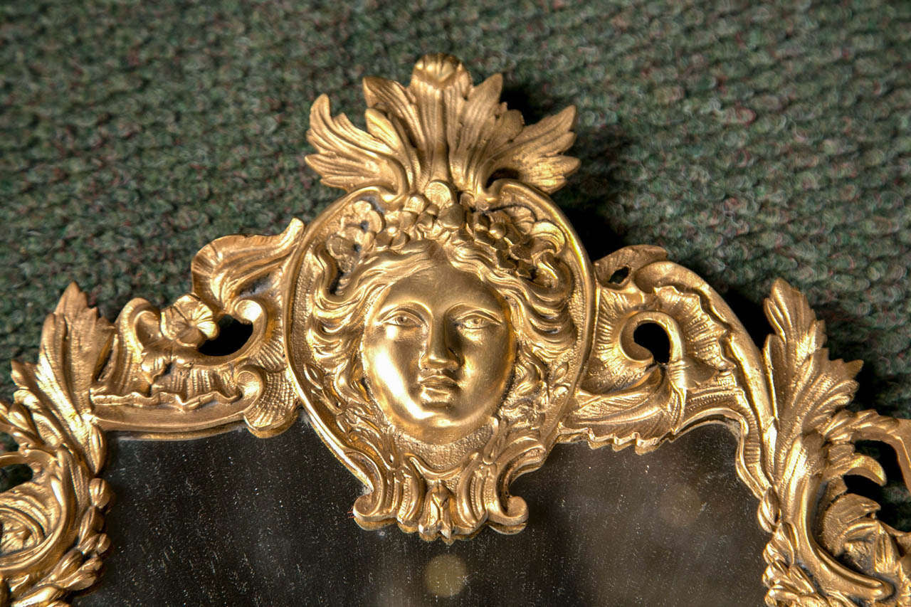 Pair of Louis XIV Bronze D'ore Sconces