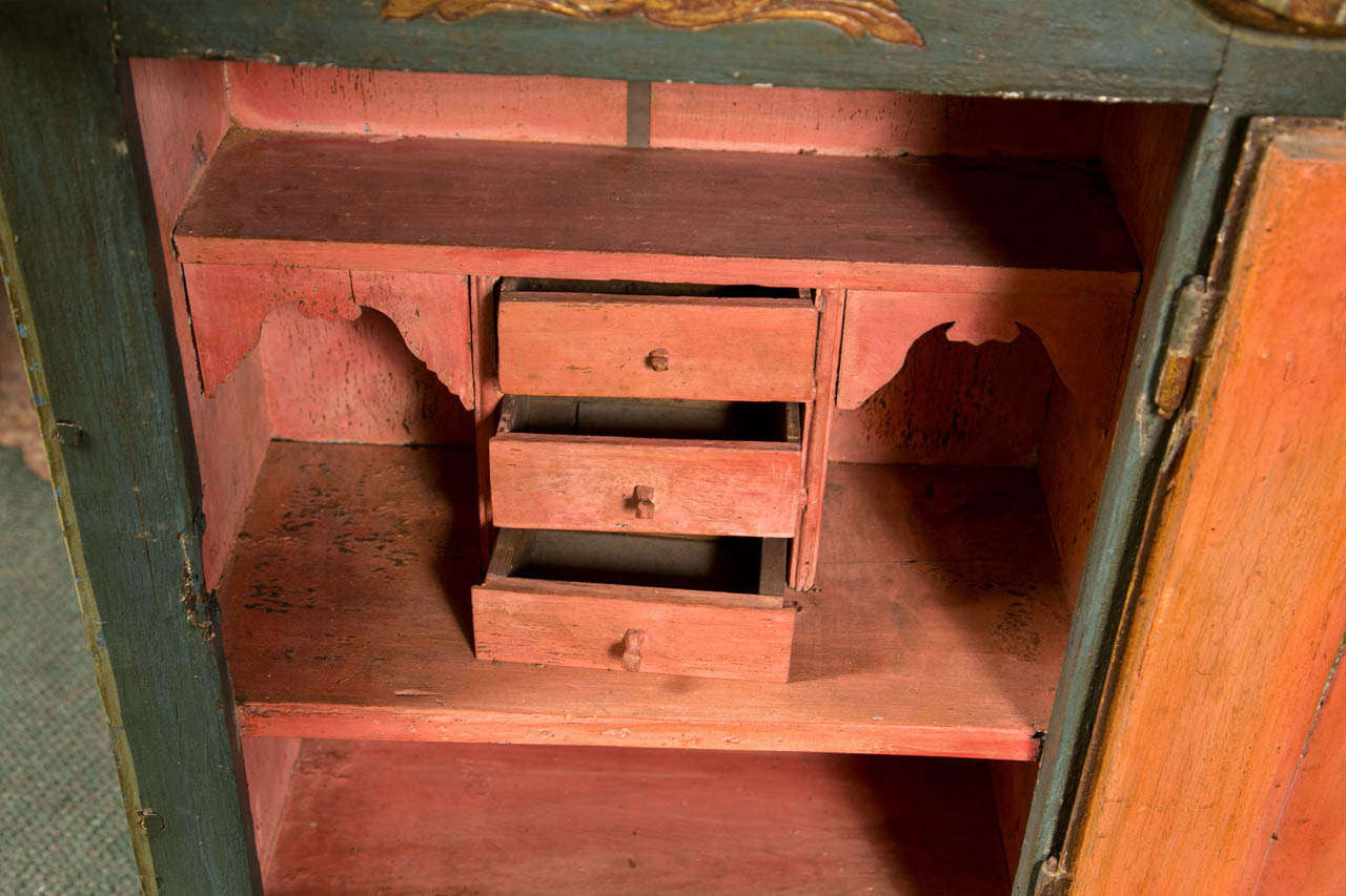European Painted Cabinet