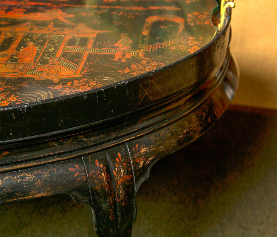 Chinese Lacquer Tray Table