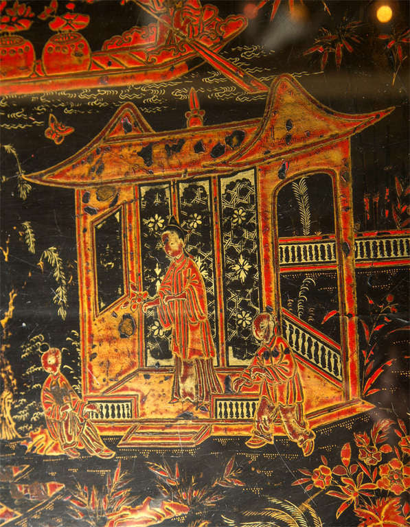Chinese Lacquer Tray Table
