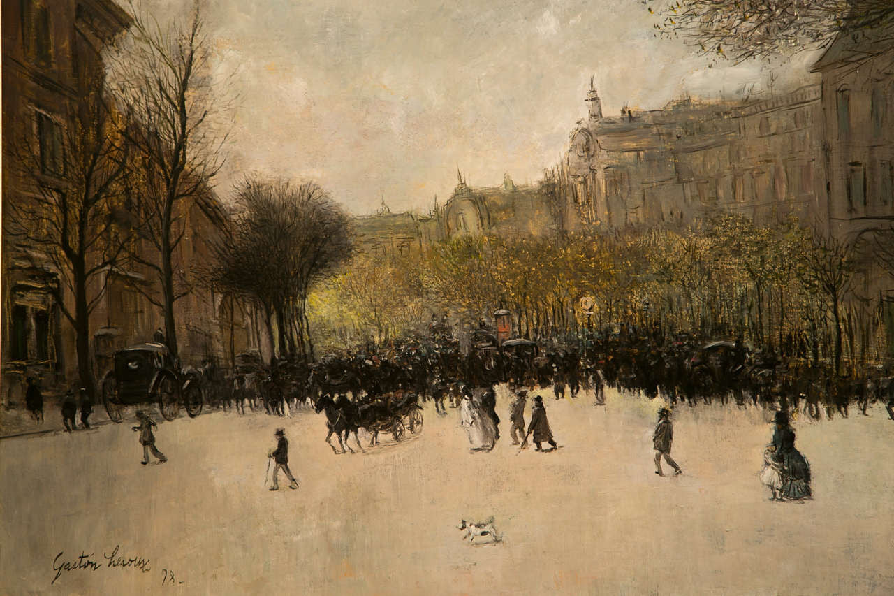 Oil by Gaston Veuvenot Leroux