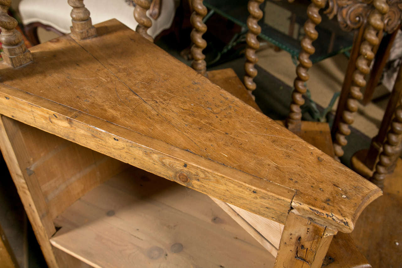 Antique 19th Century English Pine Stair Steps - One Available