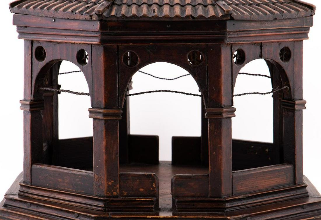 A 19th Century Italian Walnut Model of Eastern Building