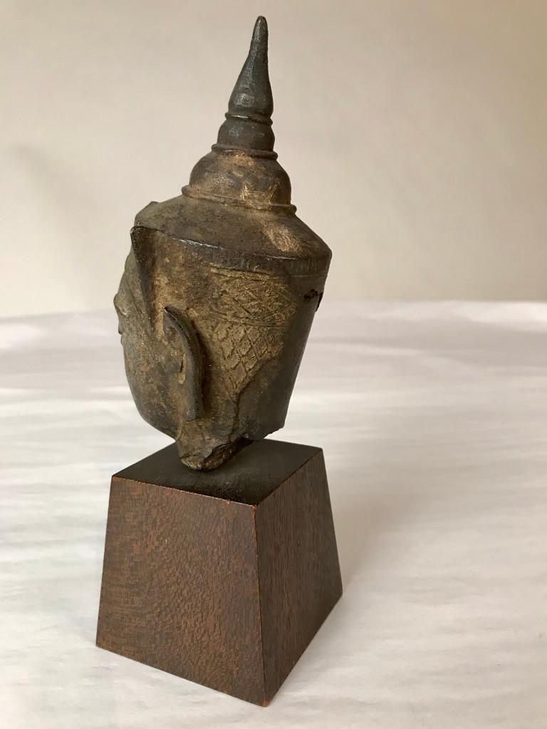 16th Century Thai Bronze Buddha Hea