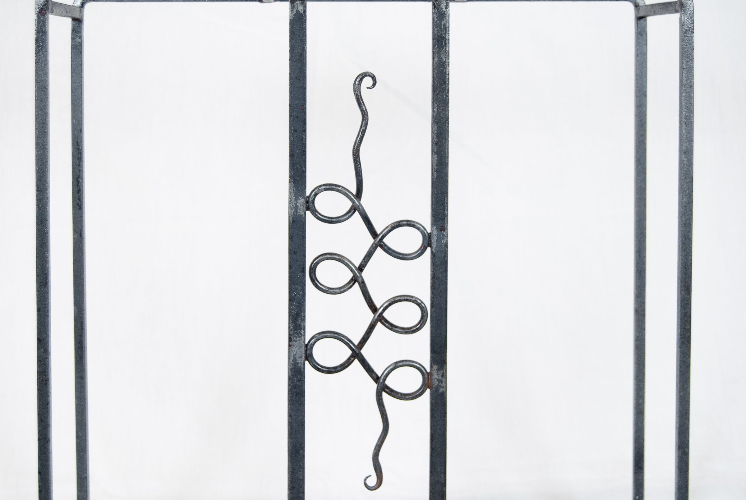 French Wrought Iron Art Deco Umbrella Stand