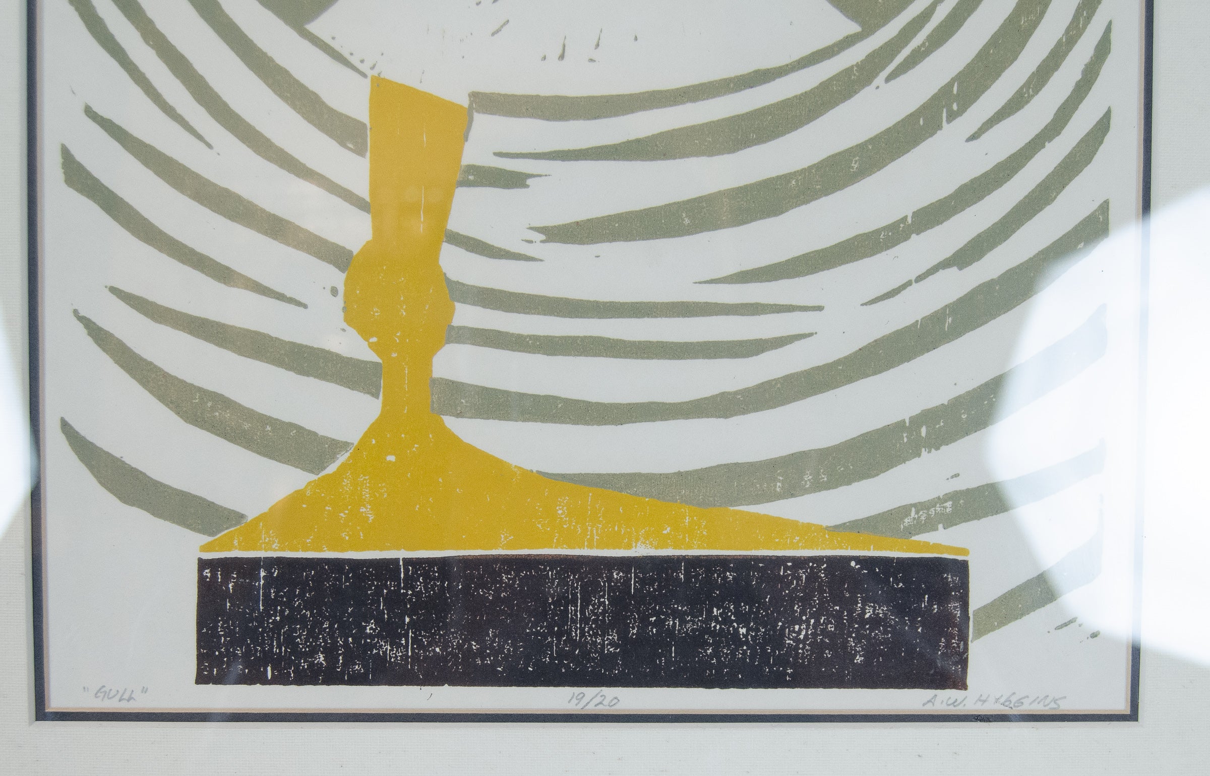"Gull" Woodblock Print by Arthur William Higgins