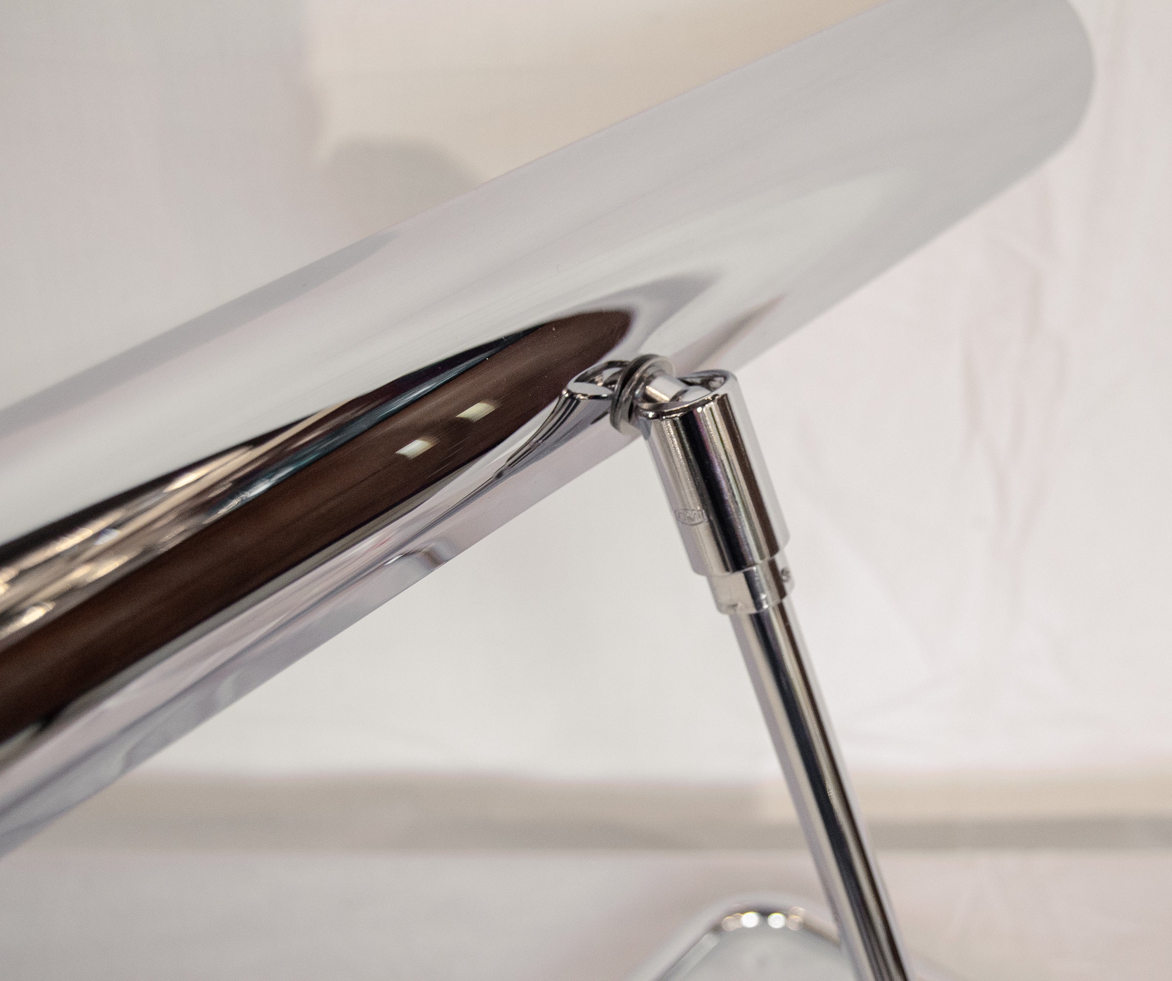 Adjustable Chrome Desk Lamp by Koch & Lowy
