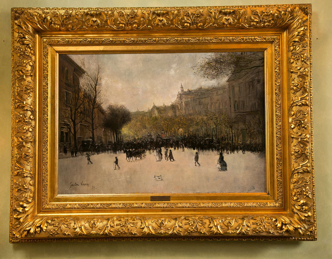 Oil by Gaston Veuvenot Leroux