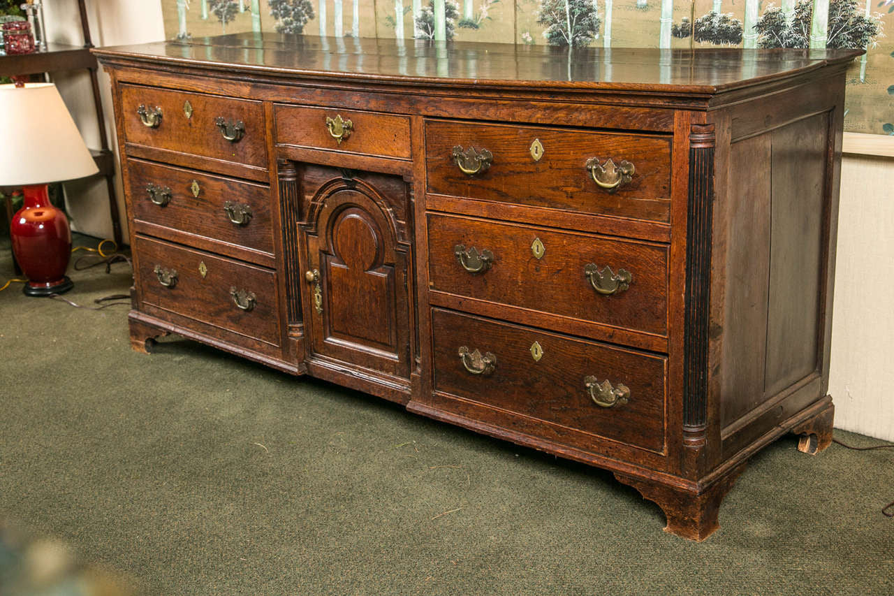 English Oak George II Dresser Base