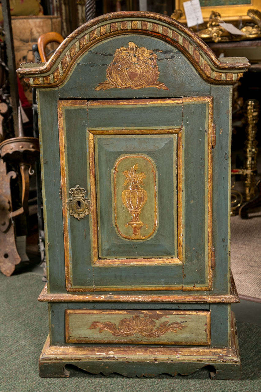 European Painted Cabinet