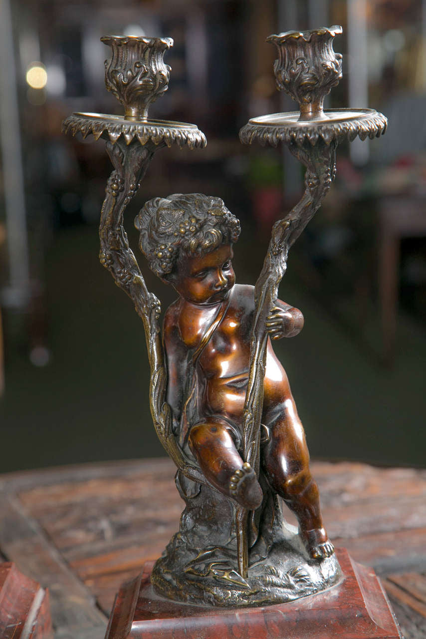 Pair of Rococo Style Candelabra