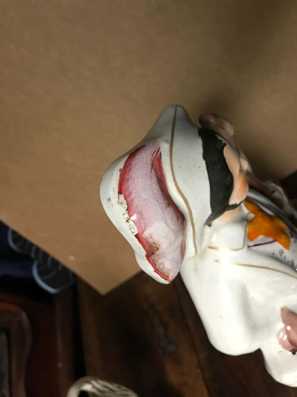 19th Century English Staffordshire Hunter with Dog, Rabbits and Game