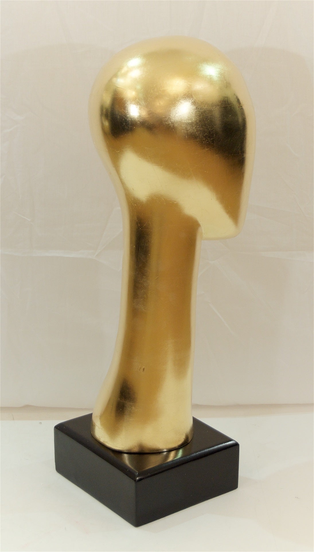 Giltwood Head Sculpture After Brancusi