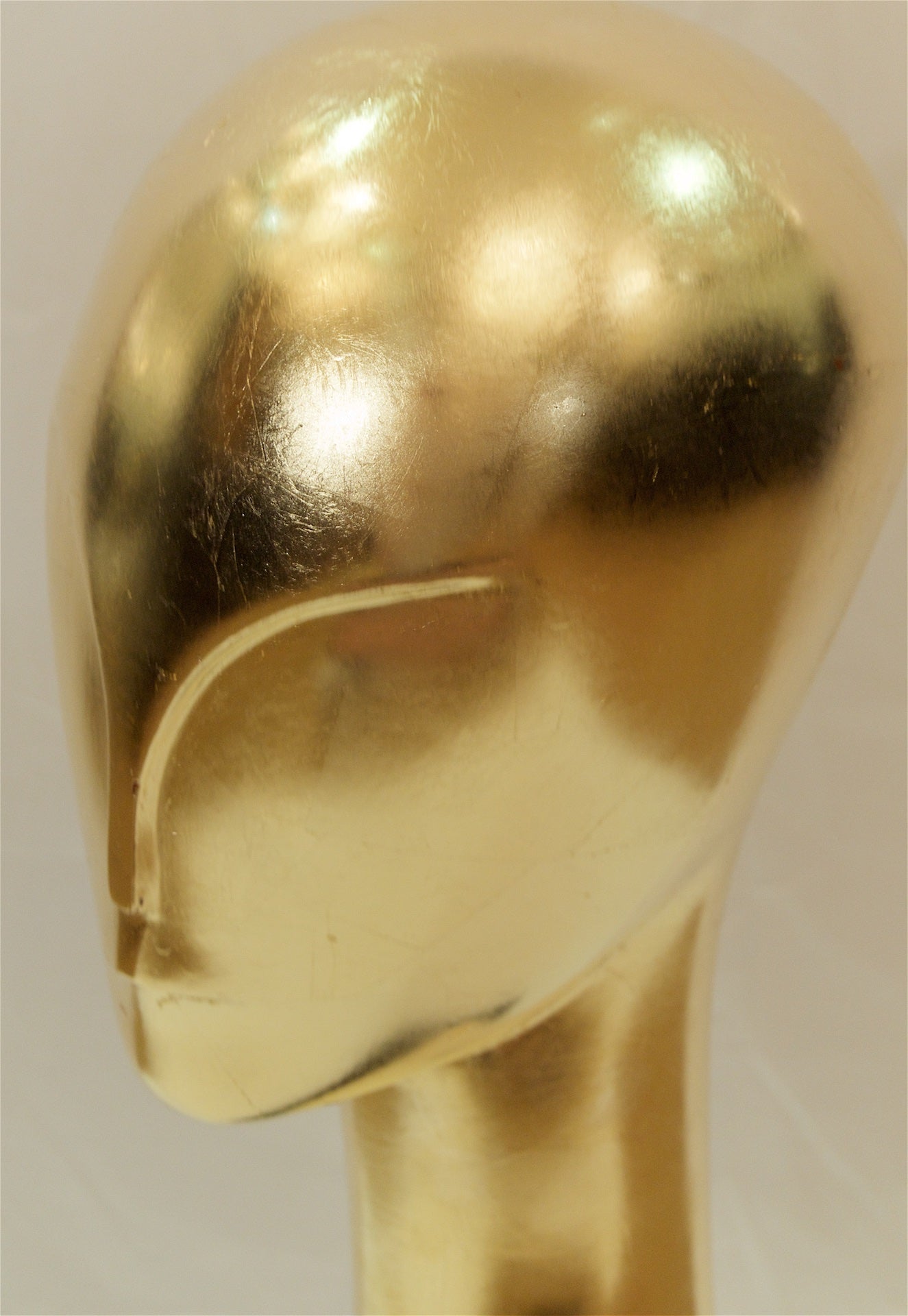 Giltwood Head Sculpture After Brancusi