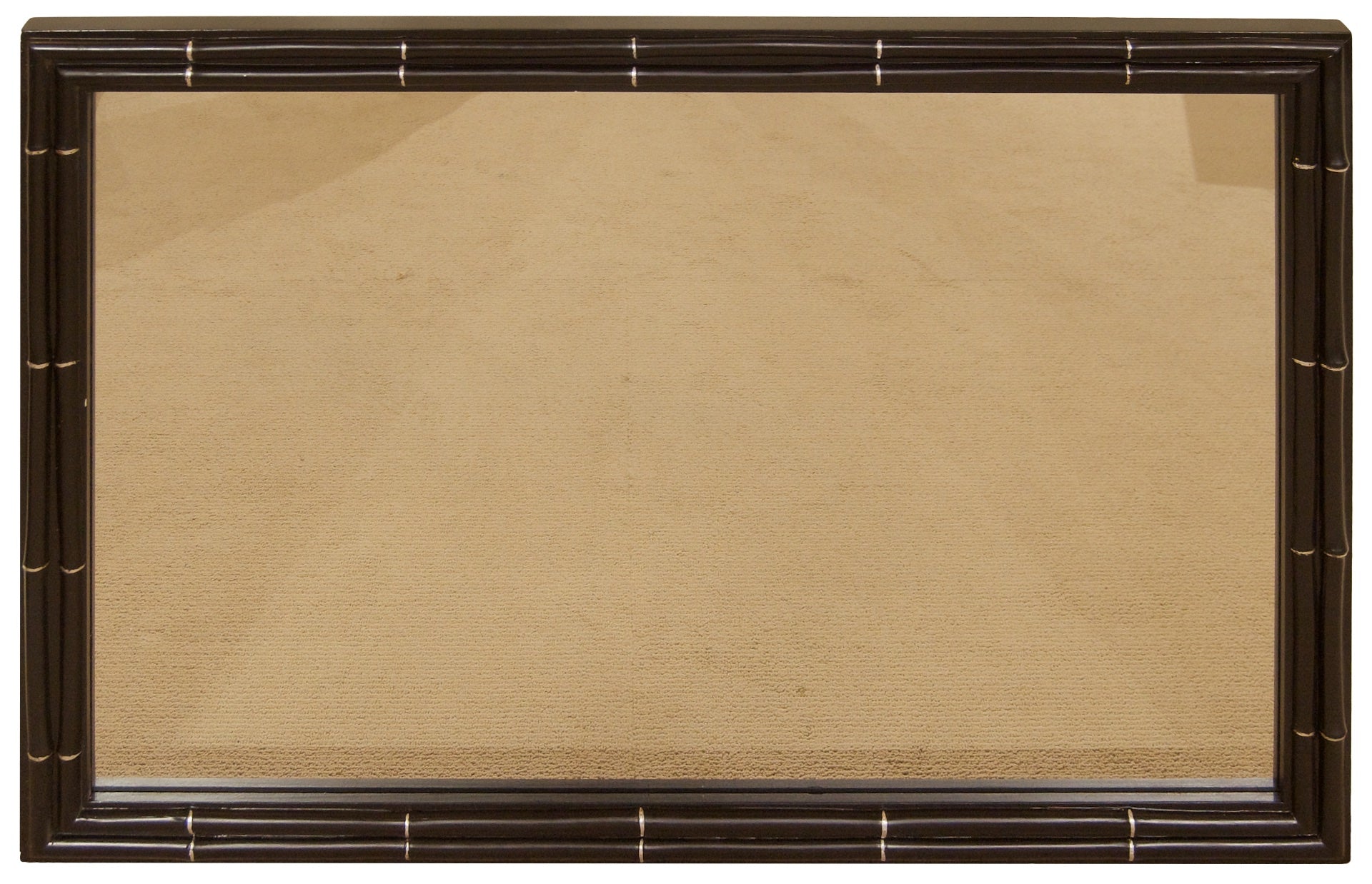 Faux Bamboo Black Lacquer Mirror