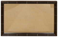 Faux Bamboo Black Lacquer Mirror