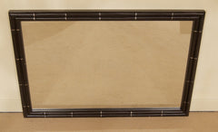 Faux Bamboo Black Lacquer Mirror