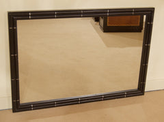 Faux Bamboo Black Lacquer Mirror