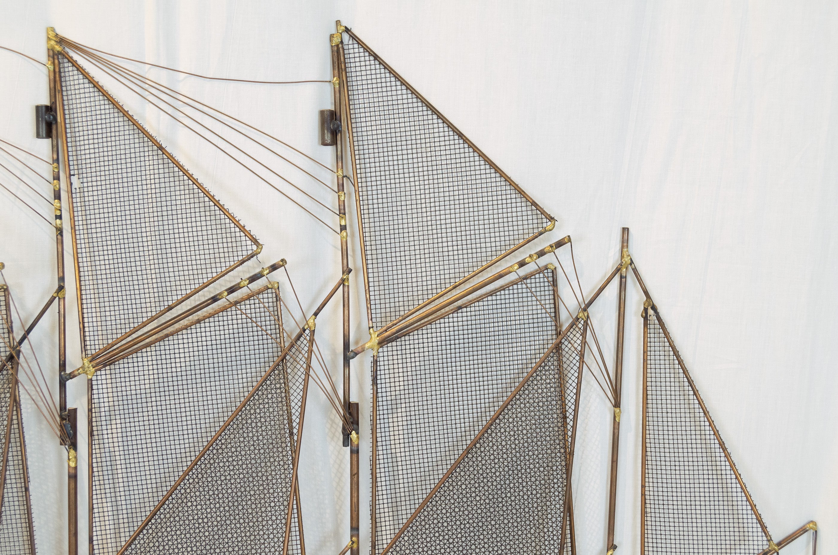 Mixed Metal Clipper Ship Wall Hanging by Curtis Jere