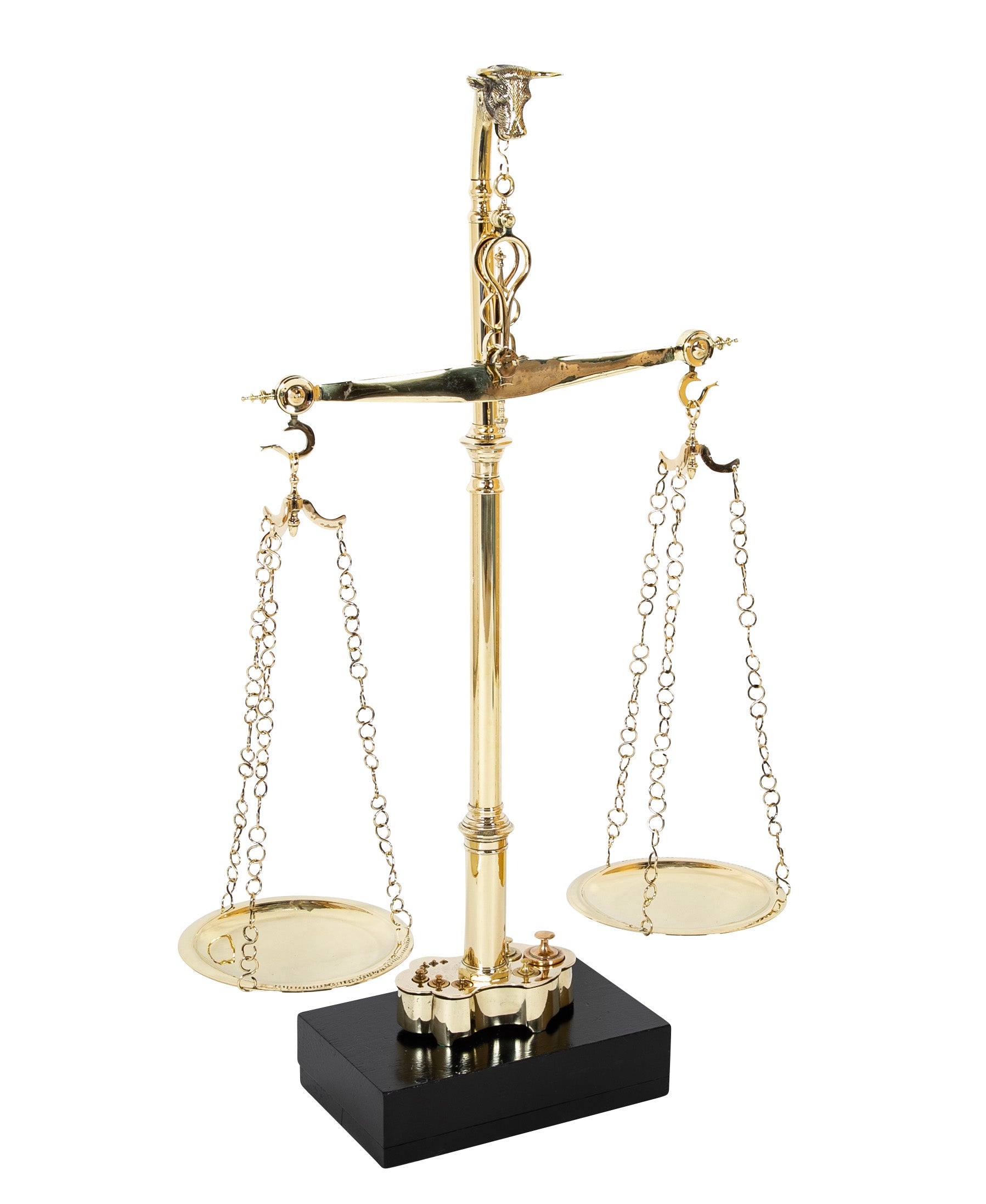 Brass Portuguese Meat Market Scale