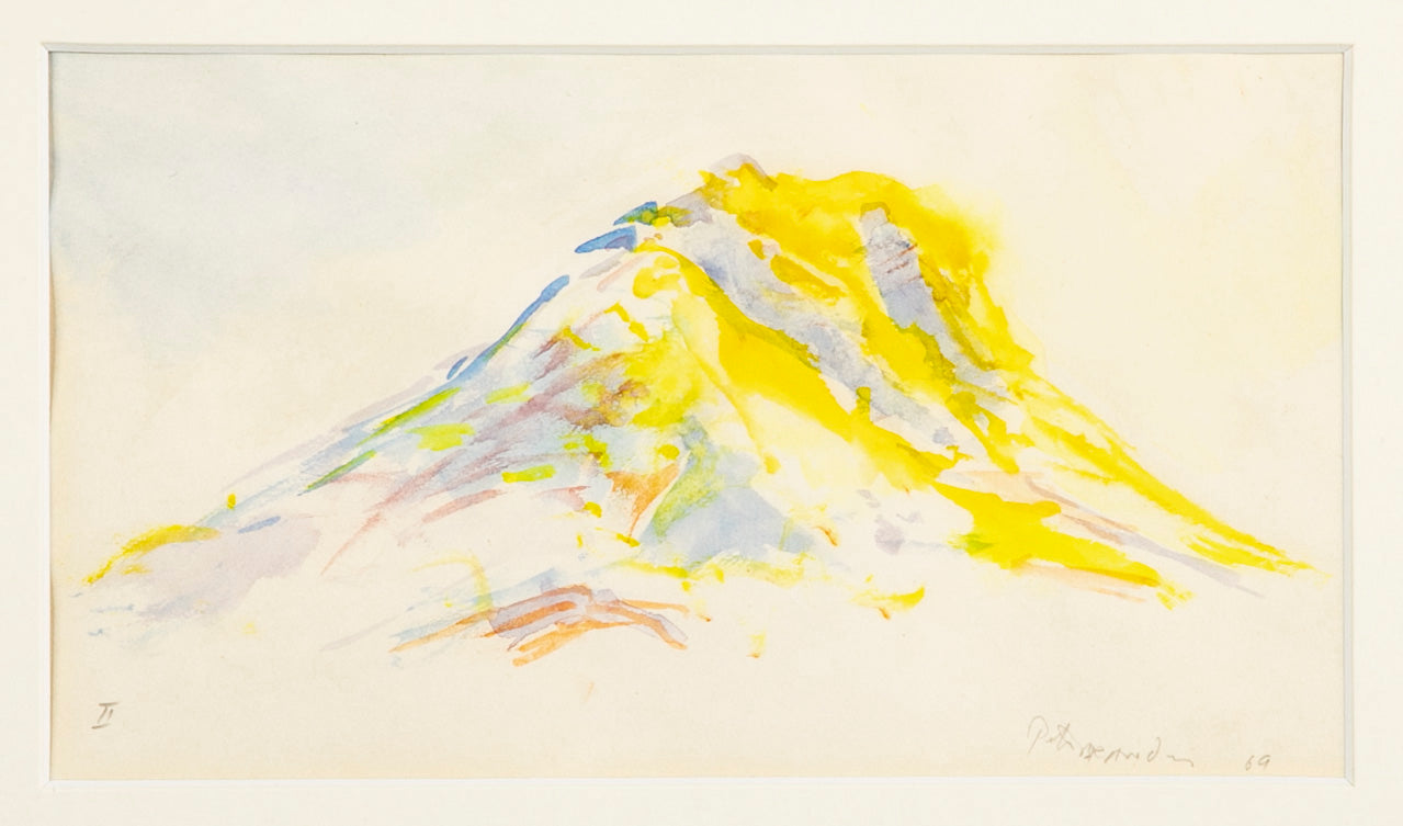 Two Watercolor Landscapes by Peter Brandes