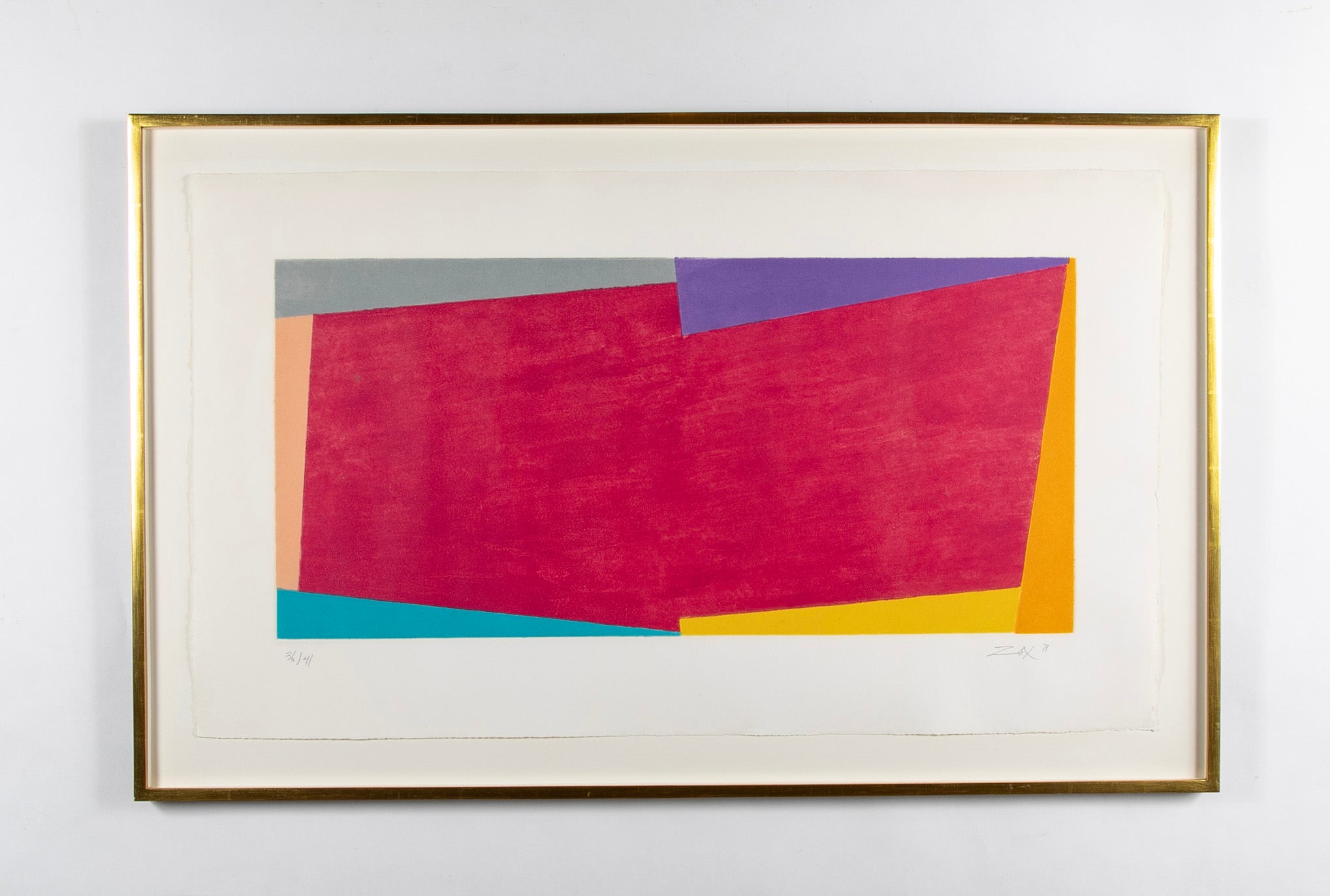 A Screenprint by Larry Zox