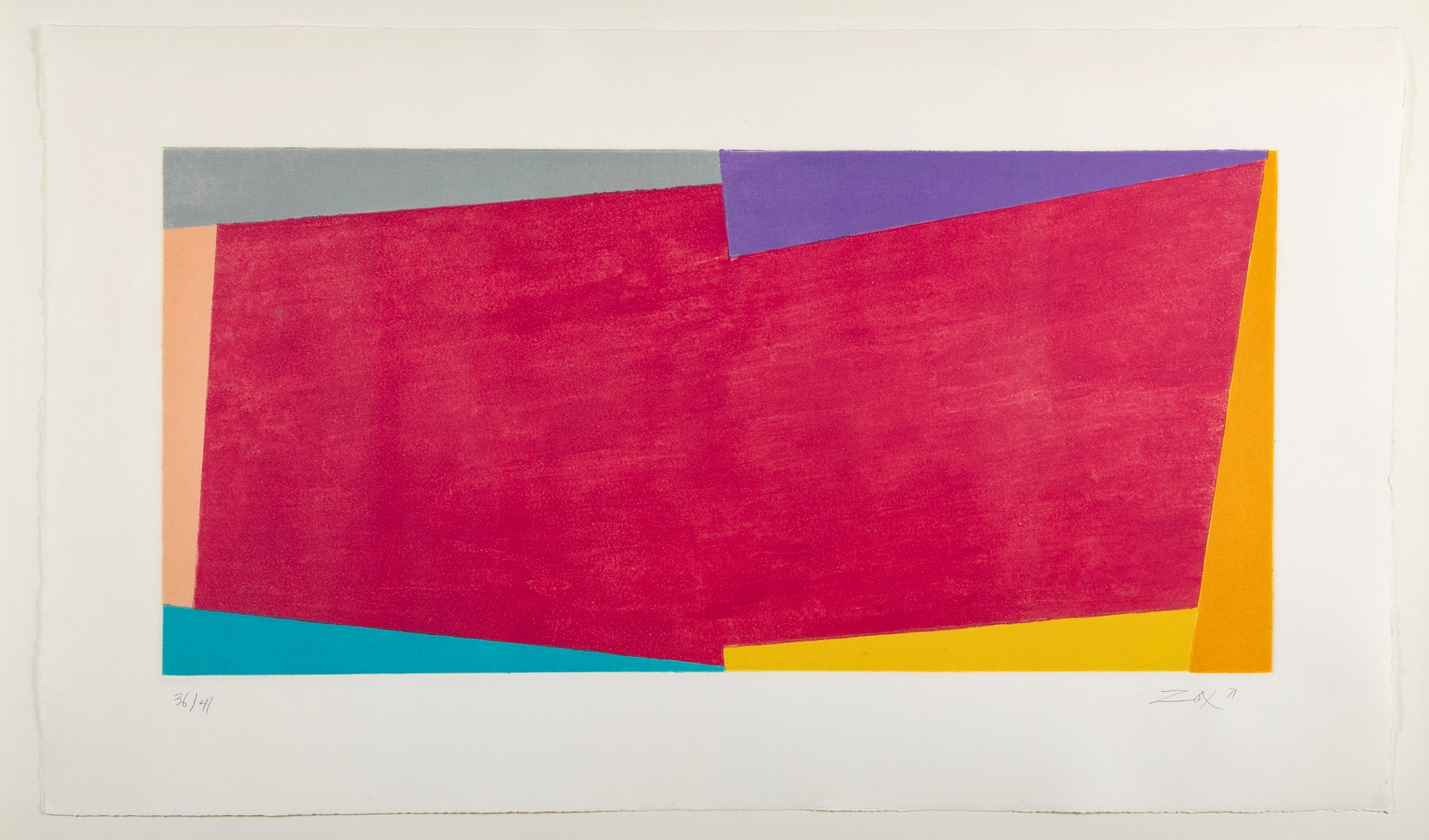 A Screenprint by Larry Zox