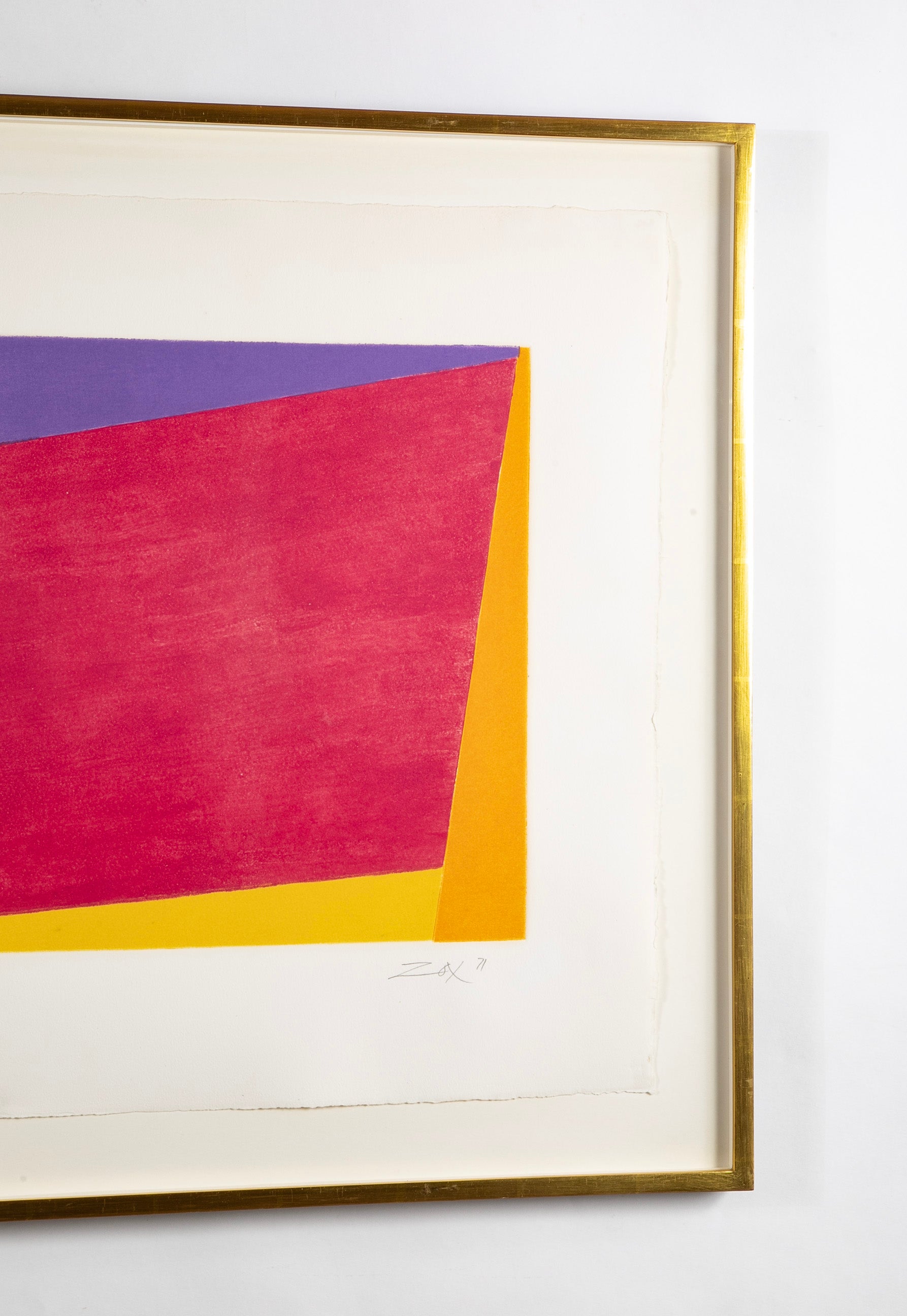 A Screenprint by Larry Zox