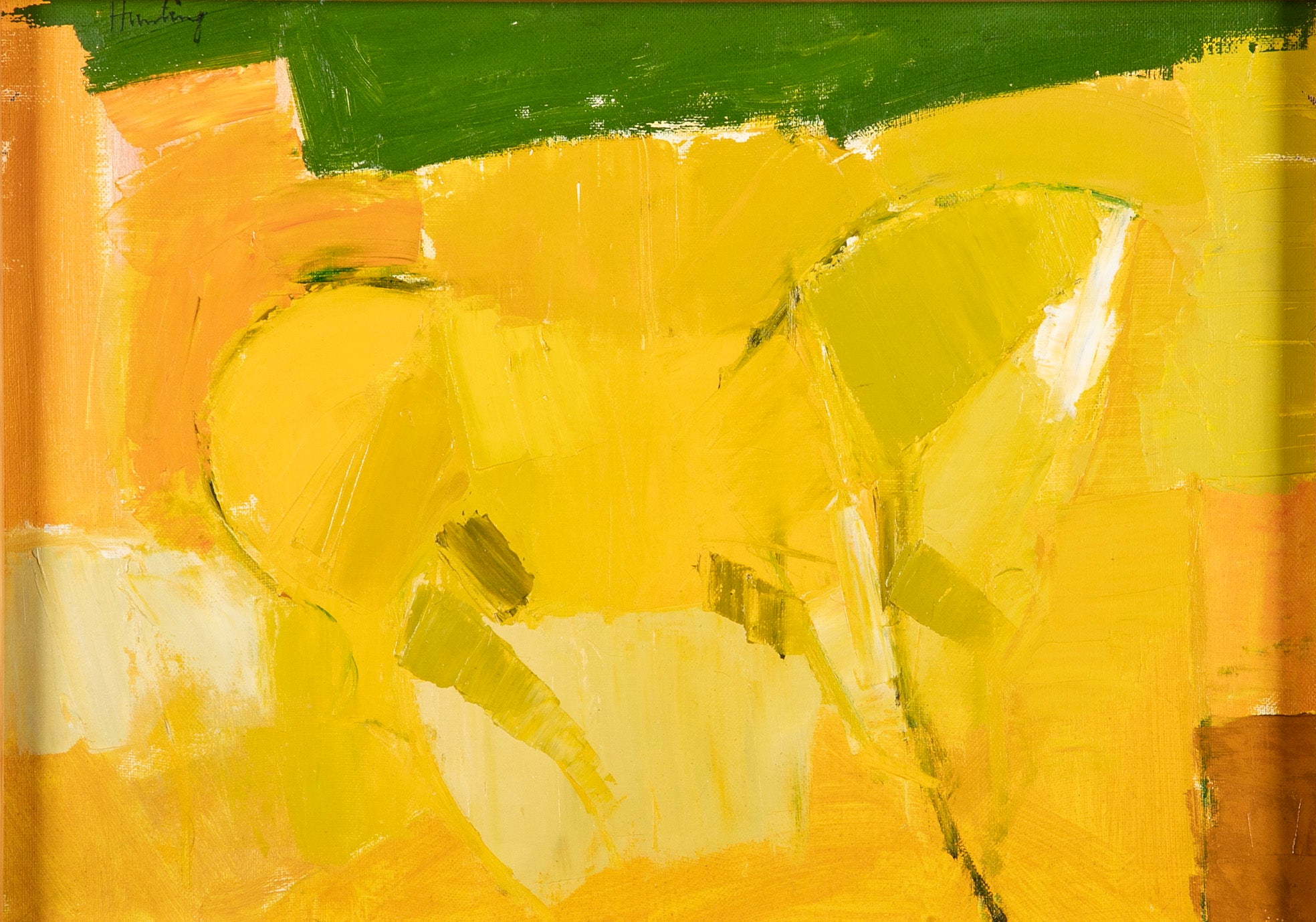 Konrad Hunting Composition # 164 Oil on Canvas