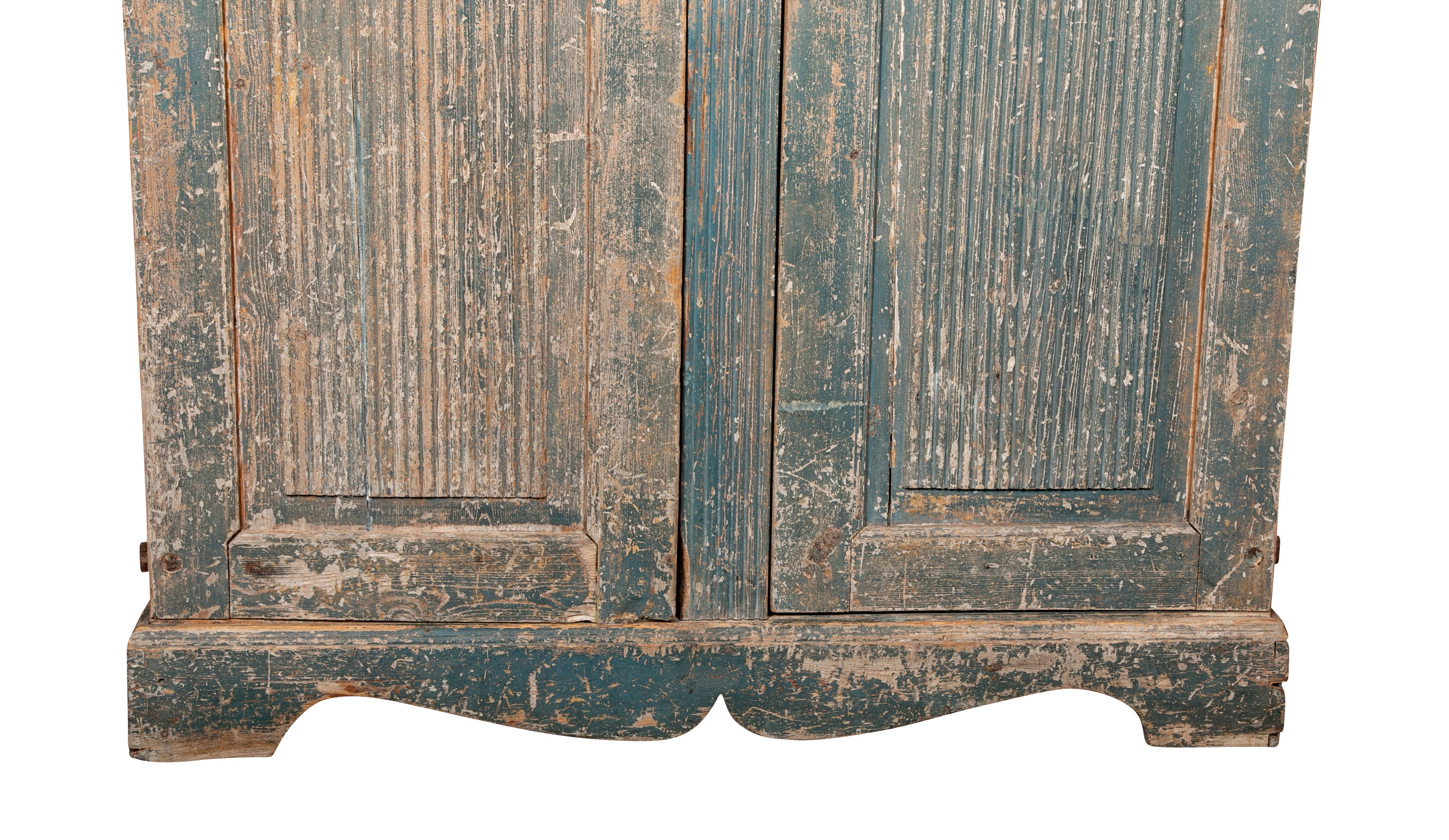 Swedish Carved and Painted Armoire