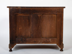 English Faux Bamboo Single Drawer Two Door Cabinet