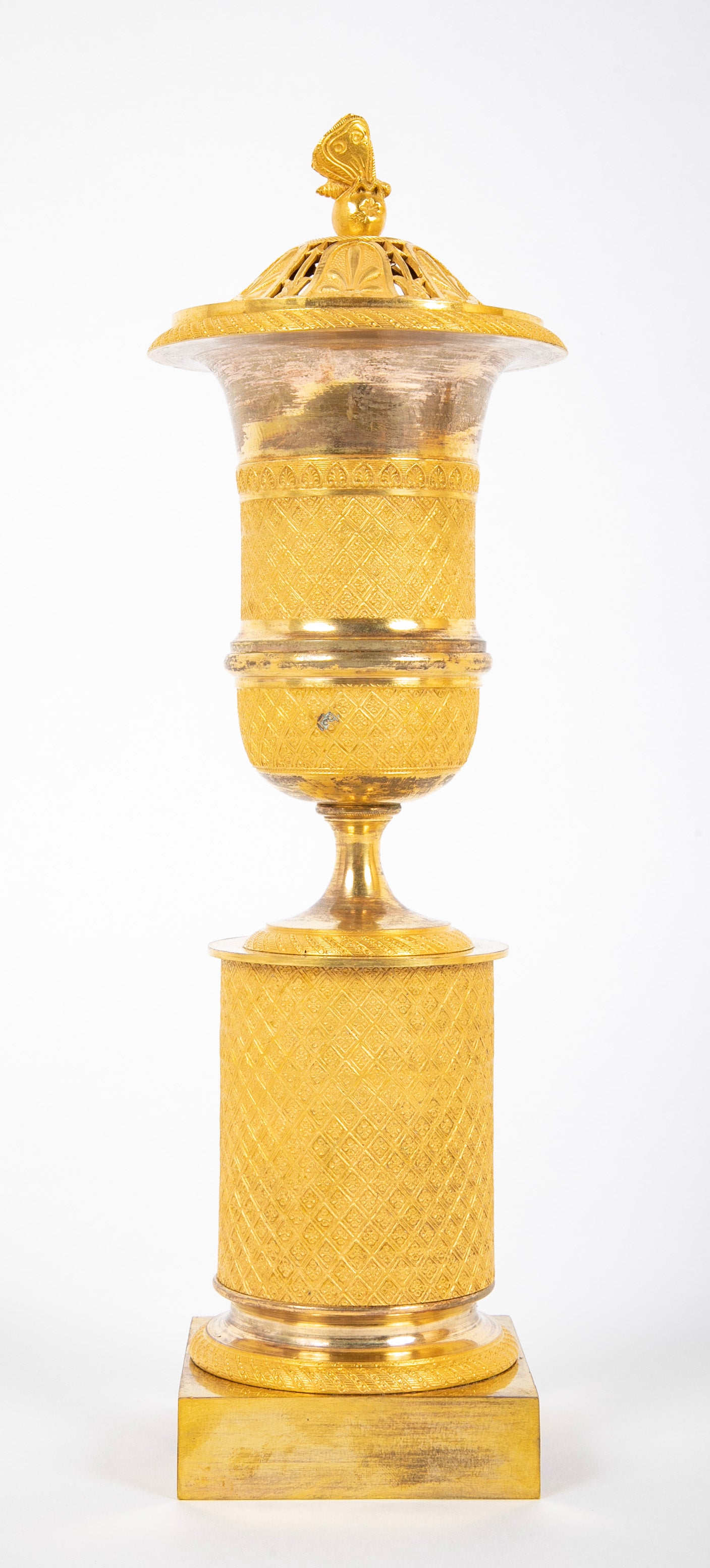 Pair of French Ormolu Bronze Cassolettes or Censers