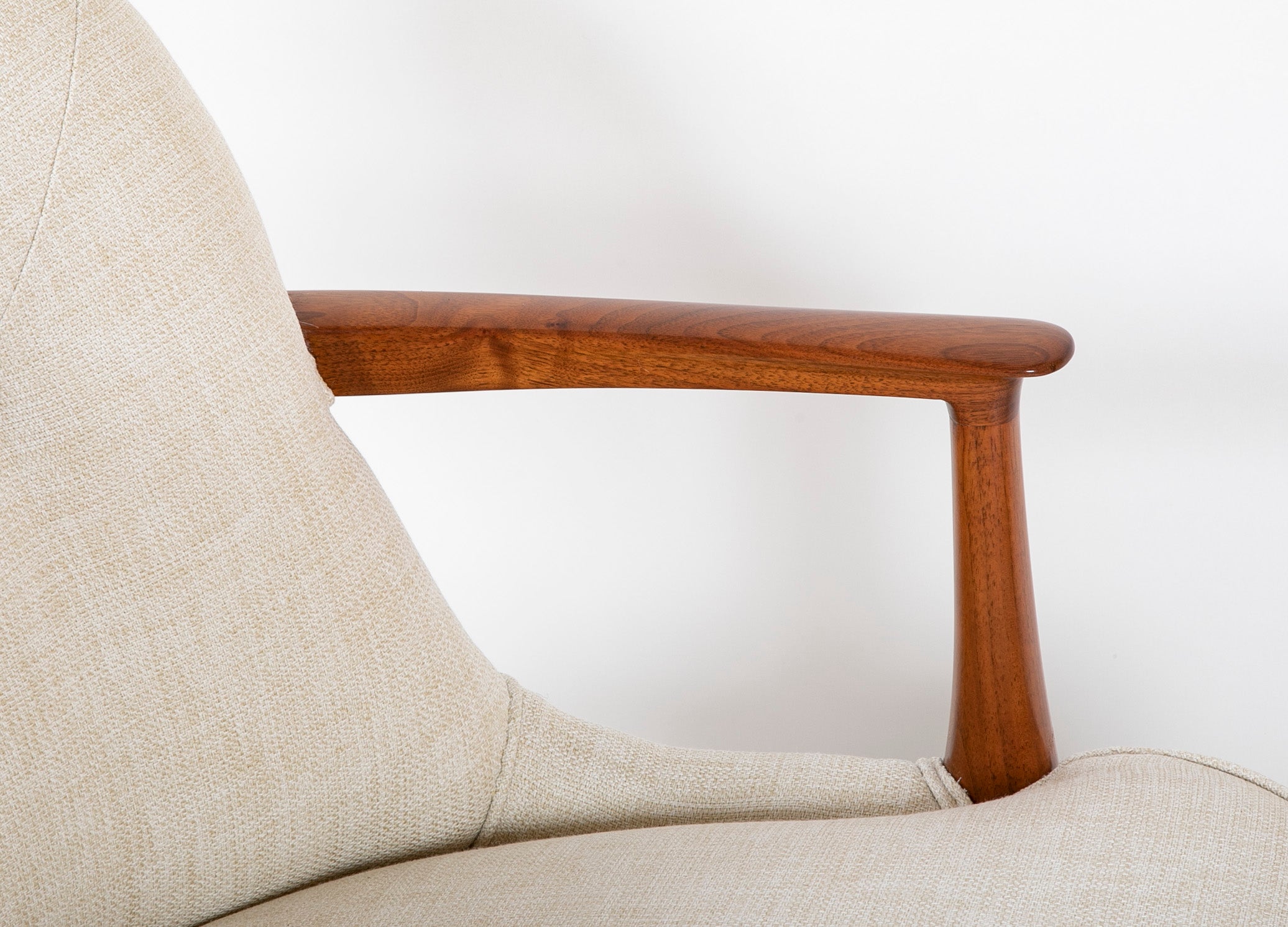 A Pair of Edward Wormley Tufted Armchairs from the Janus Collection