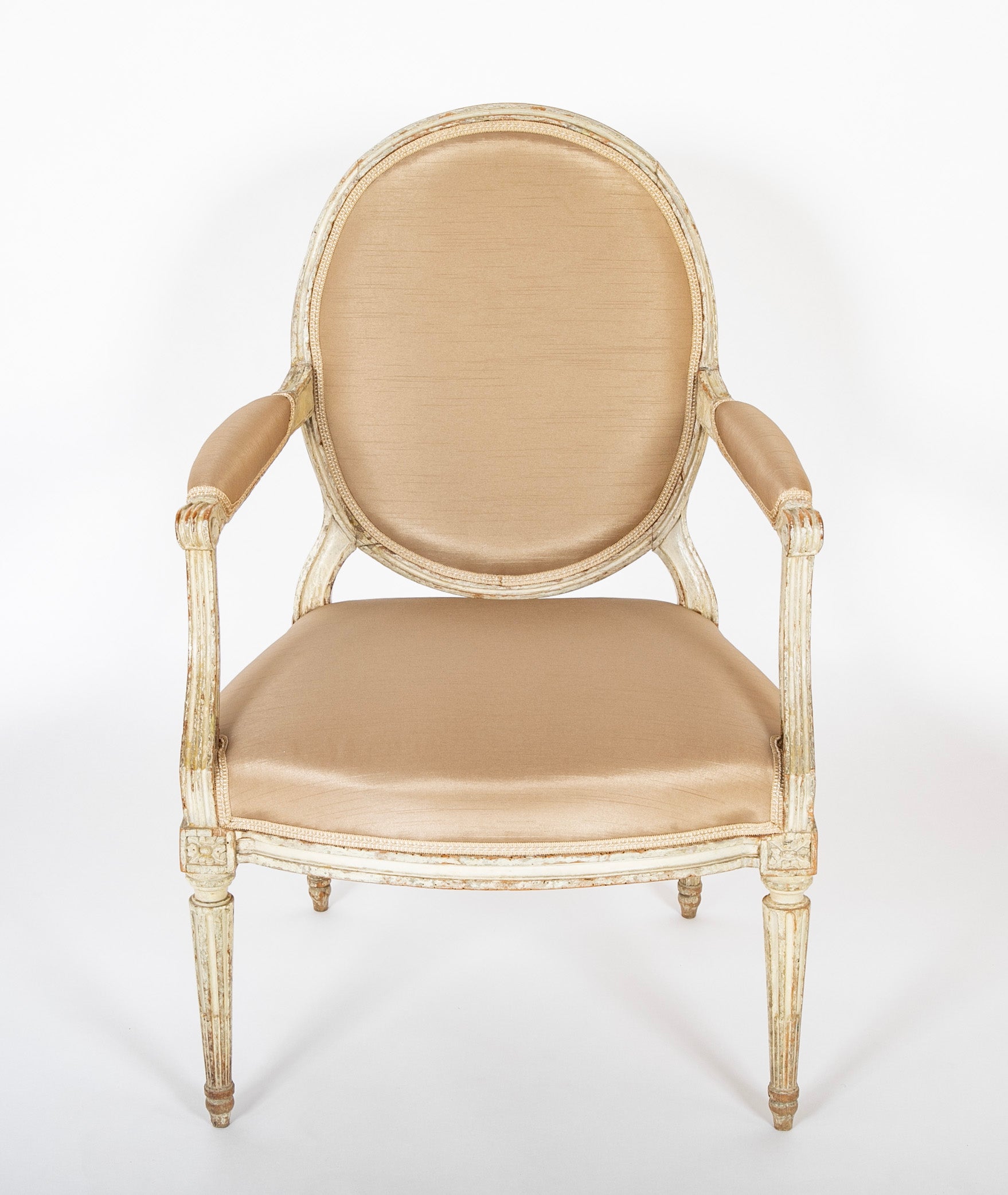 Late 18th Century Set of Four I. B. Lebarge Fauteuils