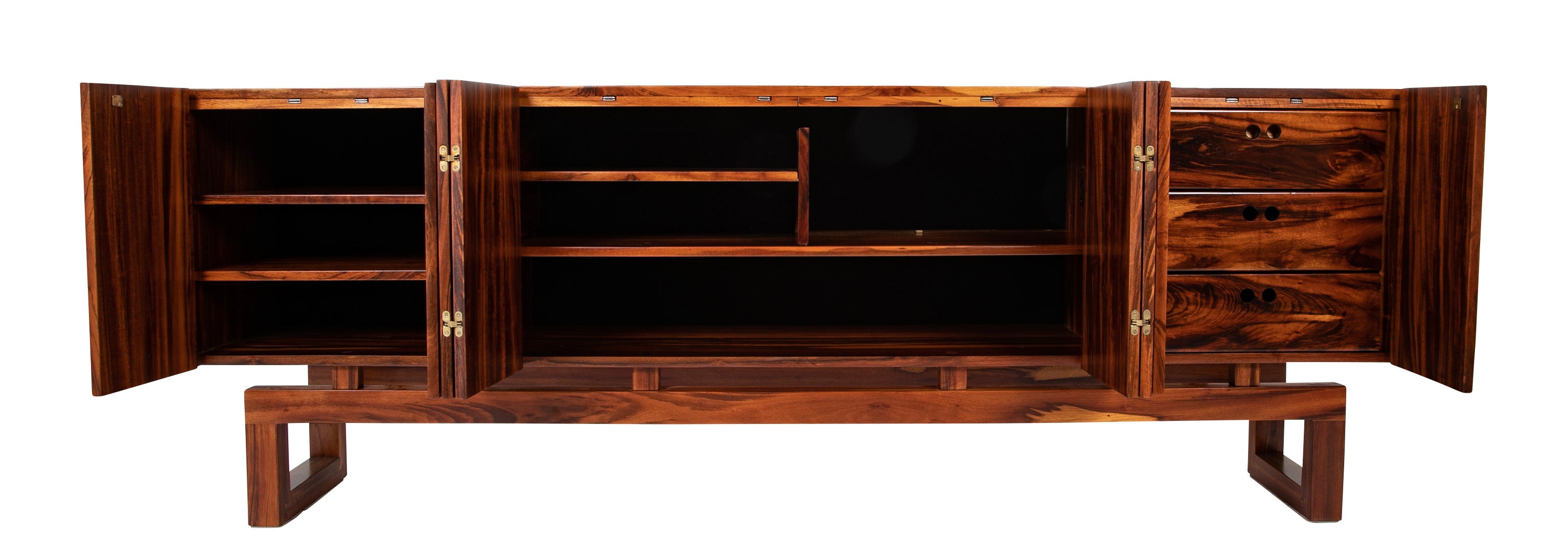 Custom Designed Solid Rosewood Sideboard by Design One Inc.