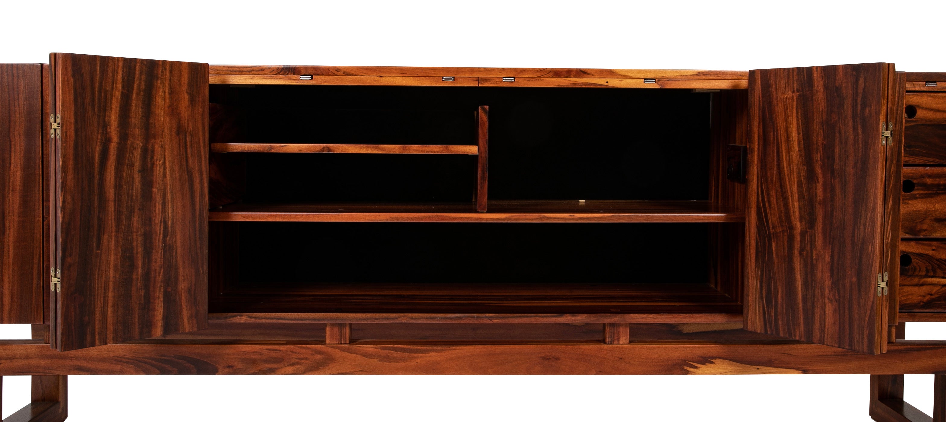 Custom Designed Solid Rosewood Sideboard by Design One Inc.