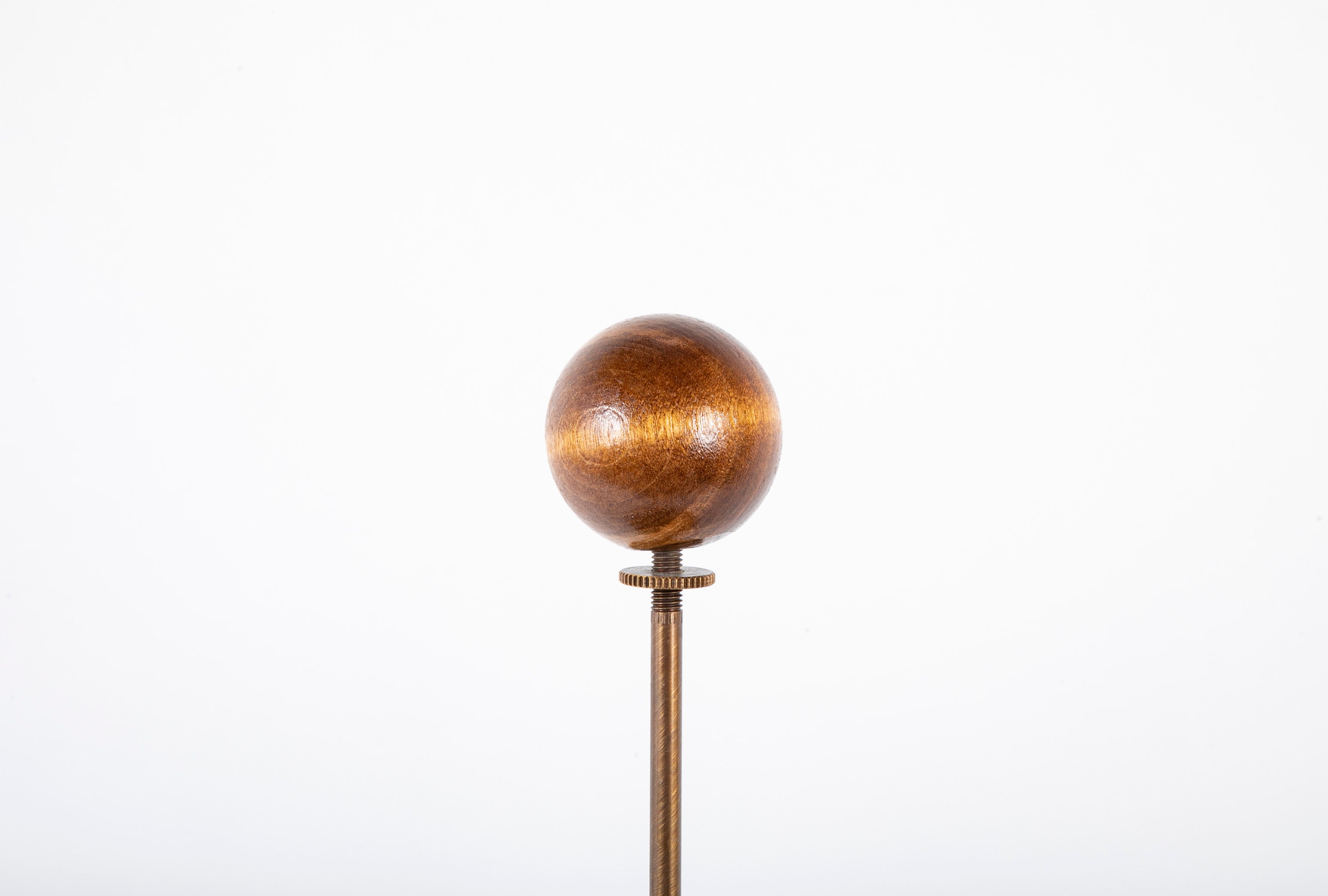 Two Bronze Glazed Ceramic Lamps