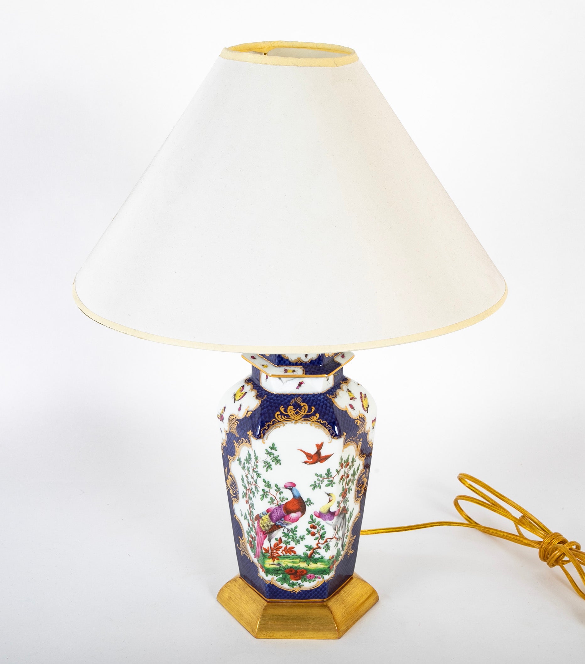 19th Century Worcester Urn Now Mounted as a Lamp