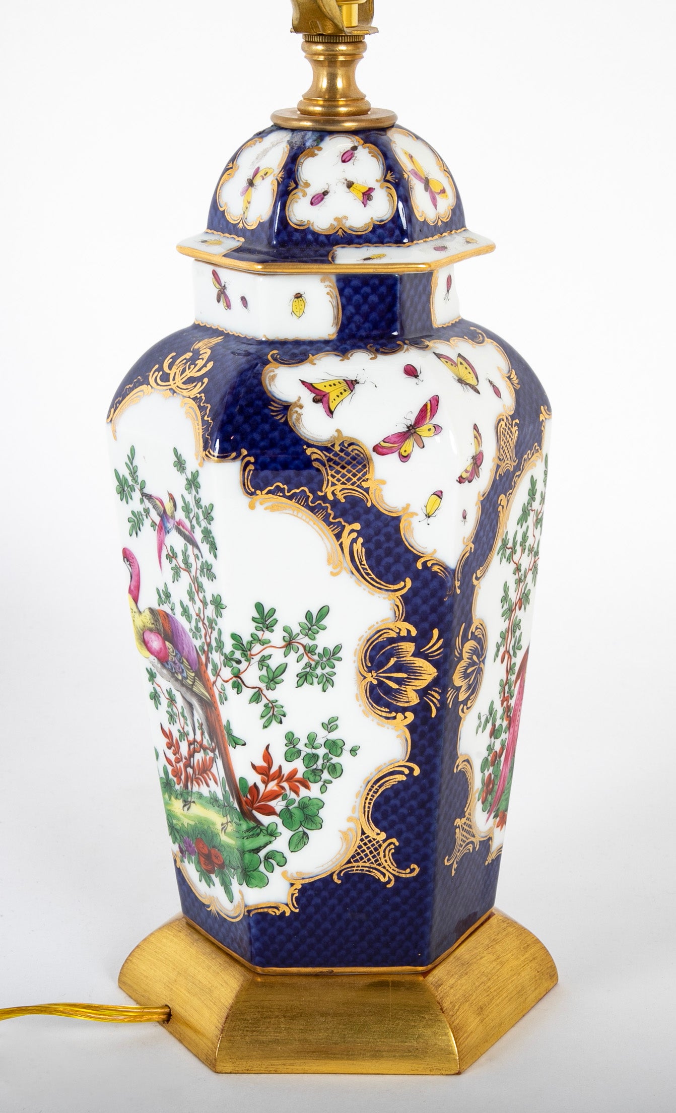 19th Century Worcester Urn Now Mounted as a Lamp