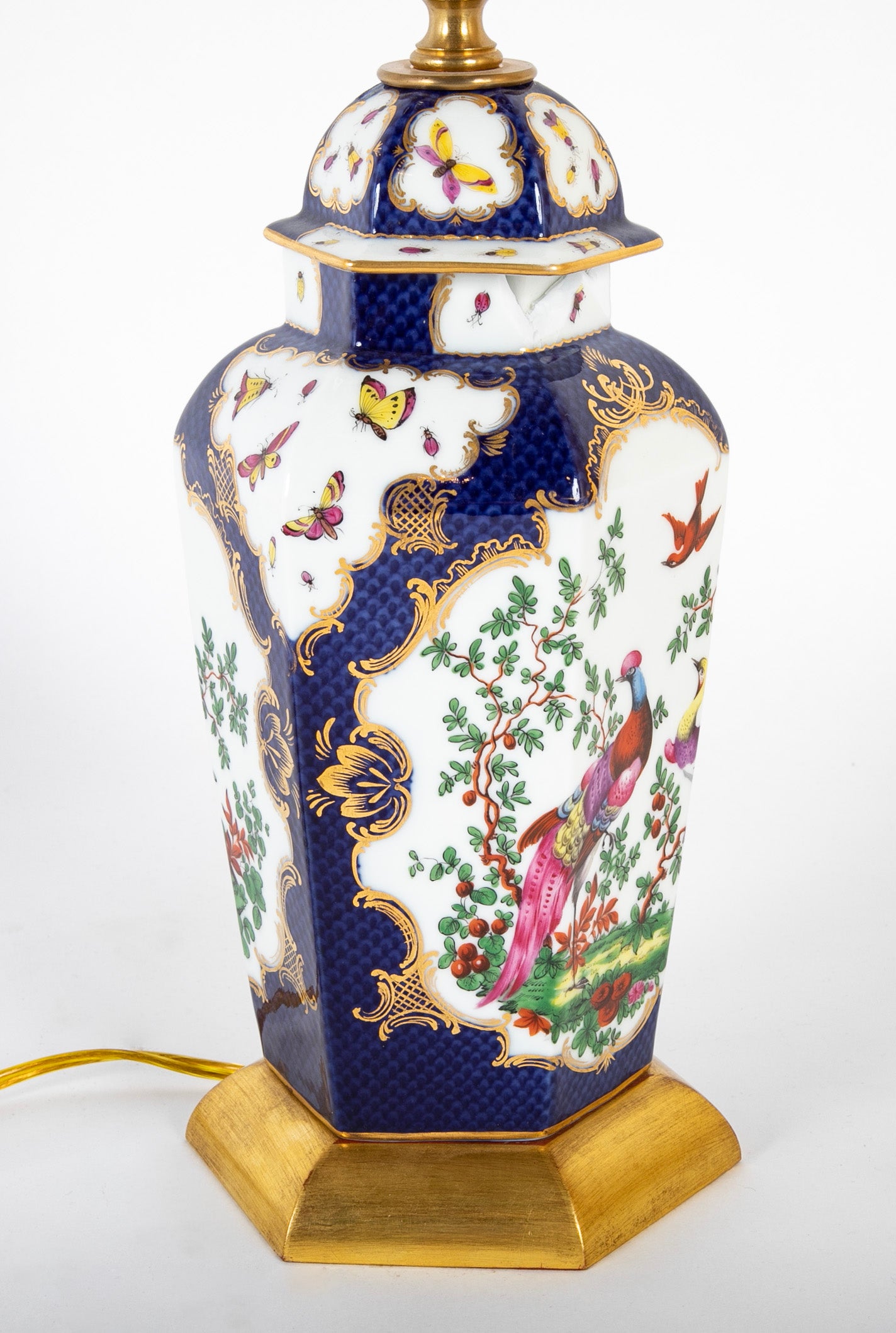 19th Century Worcester Urn Now Mounted as a Lamp