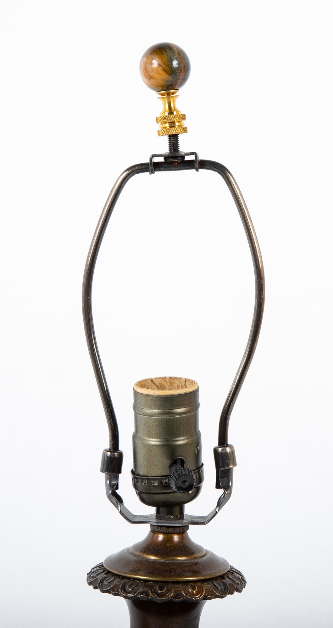 Bronze Cannister Shape Fluid Lamp Now Electrified