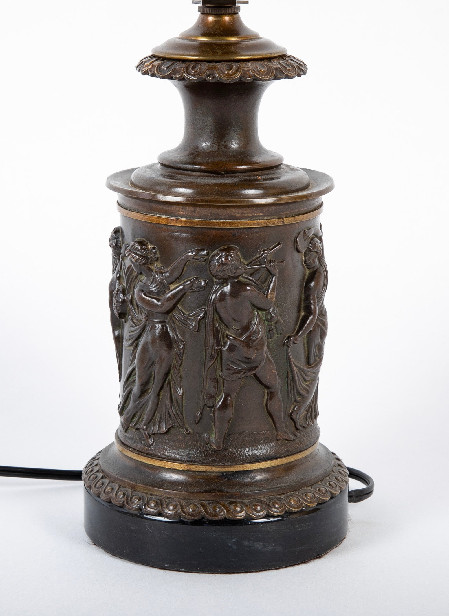 Bronze Cannister Shape Fluid Lamp Now Electrified