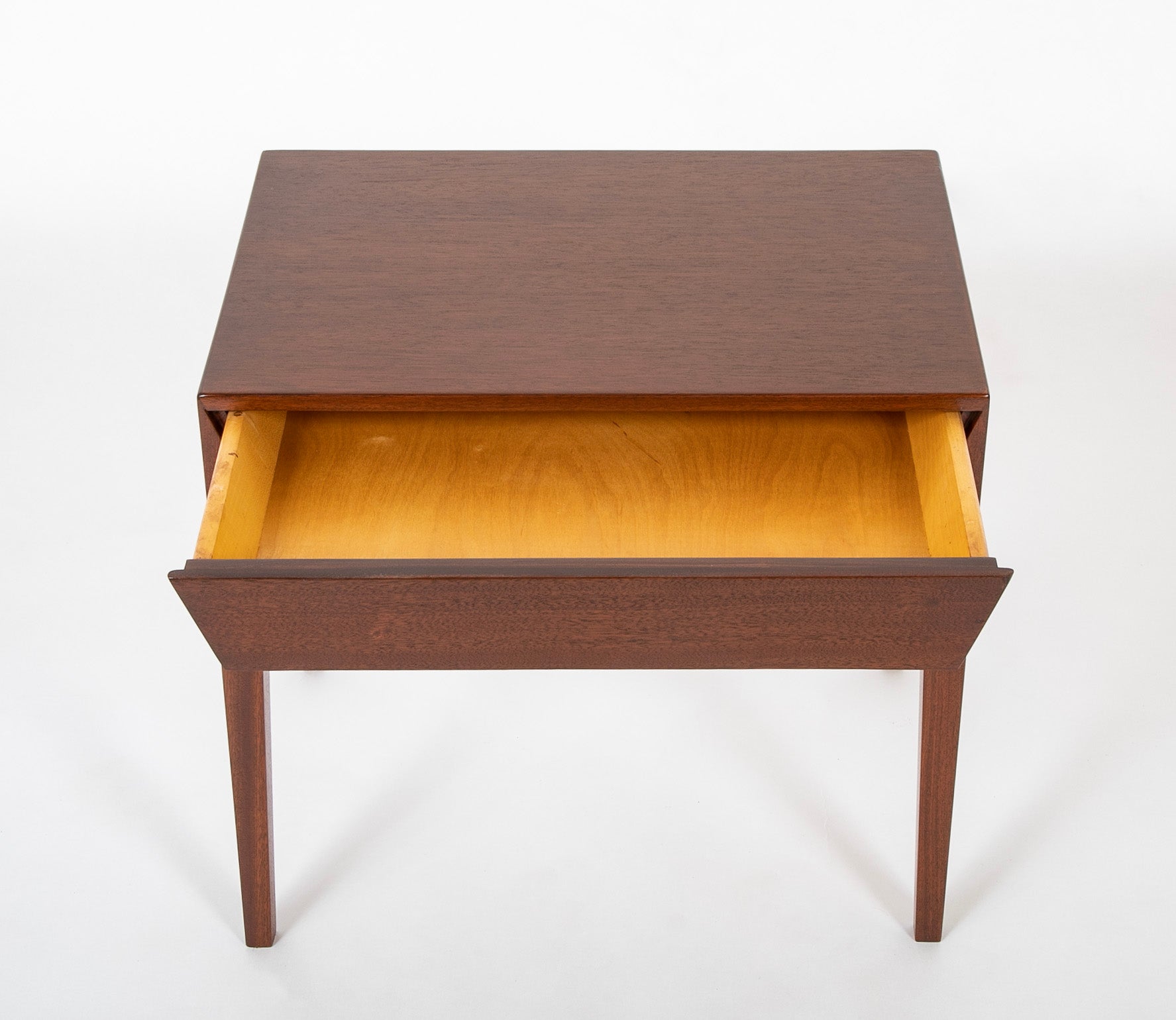 A Pair of Severin Hansen-Hasler Rosewood and Cane Nightstands