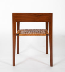 A Pair of Severin Hansen-Hasler Rosewood and Cane Nightstands